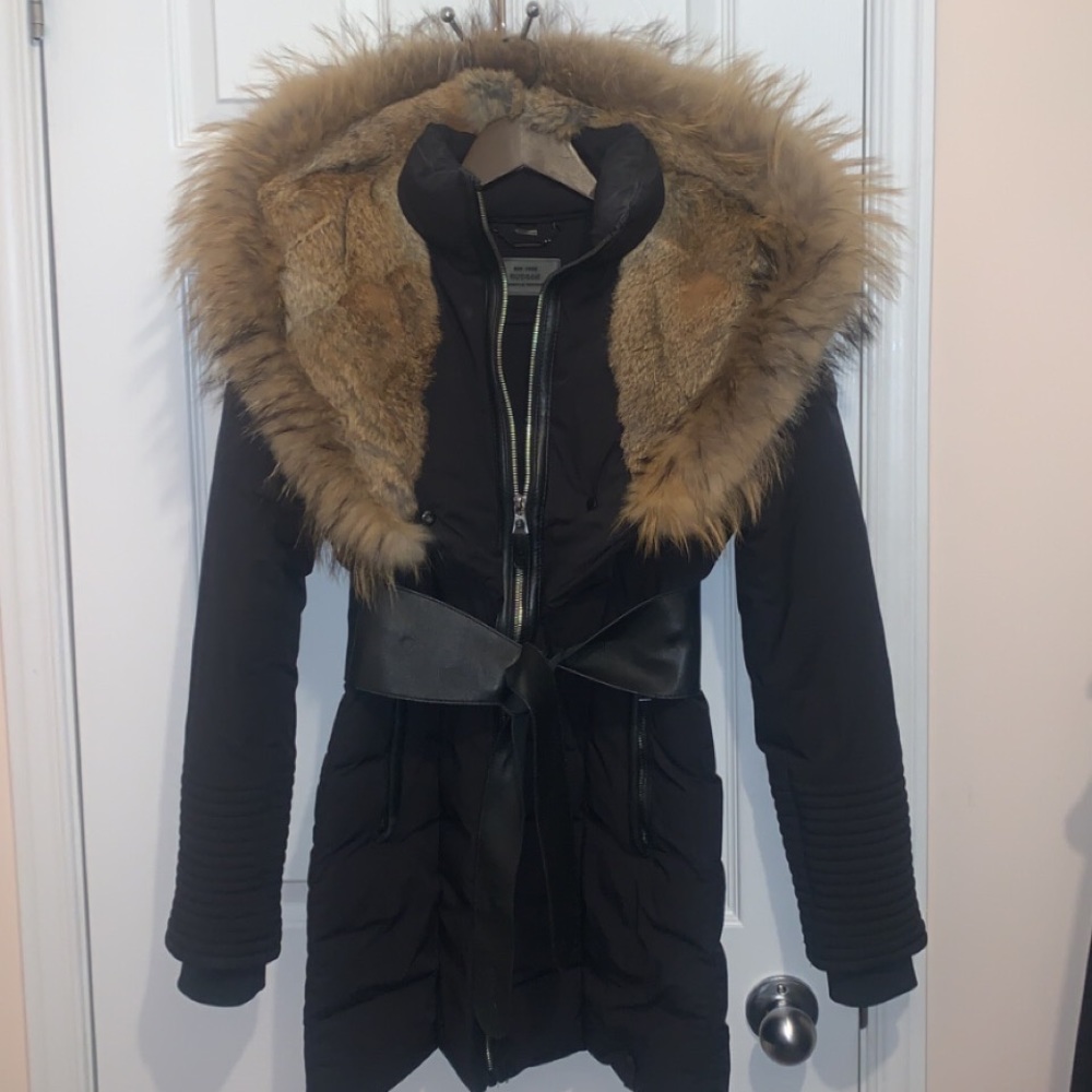 COPY - MODA WOMEN'S DOWN PUFFER WITH FUR XS